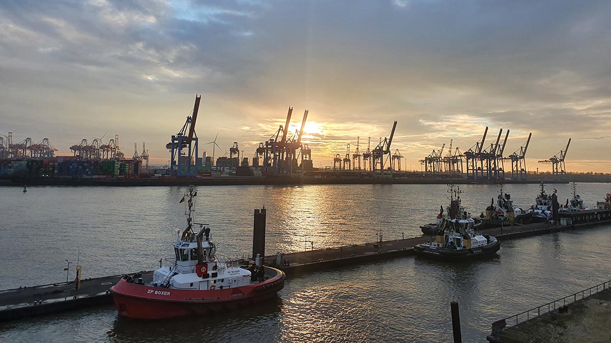 Hamburg harbor